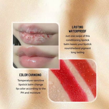⏰ Last Day Promotion!🎁- ✨LOVILDS Transferproof Color-Changing Lipstick💄CrystalClear Color Alchemy 💋 Auto-Tints on Contact!
