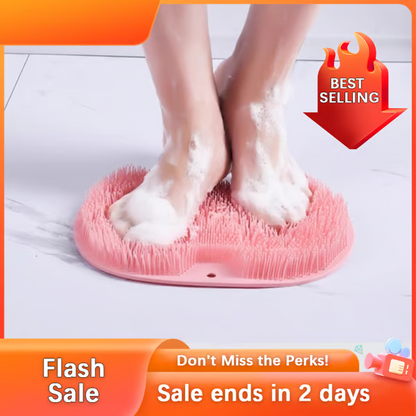 🏆Flash Sale⚡ 50K+ SOLD! Almost Gone-💥Silicone Shower Foot Scrubber Mat，Best gifts💥