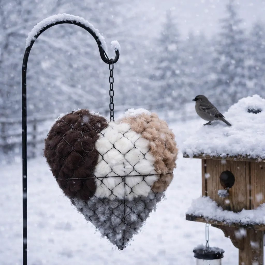 Save Up to 70% Today🕊️ Handmade Alpaca Fiber Bird Nesting Heart🐦 (Same as in the video)