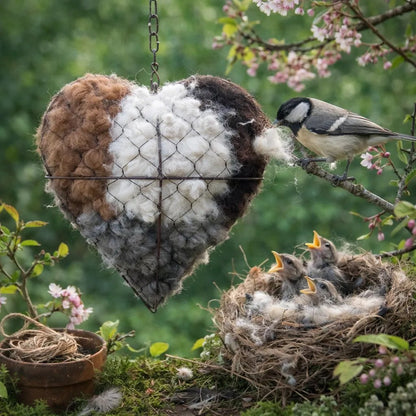 Save Up to 70% Today🕊️ Handmade Alpaca Fiber Bird Nesting Heart🐦 (Same as in the video)