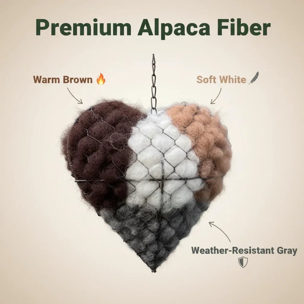 Save Up to 70% Today🕊️ Handmade Alpaca Fiber Bird Nesting Heart🐦 (Same as in the video)