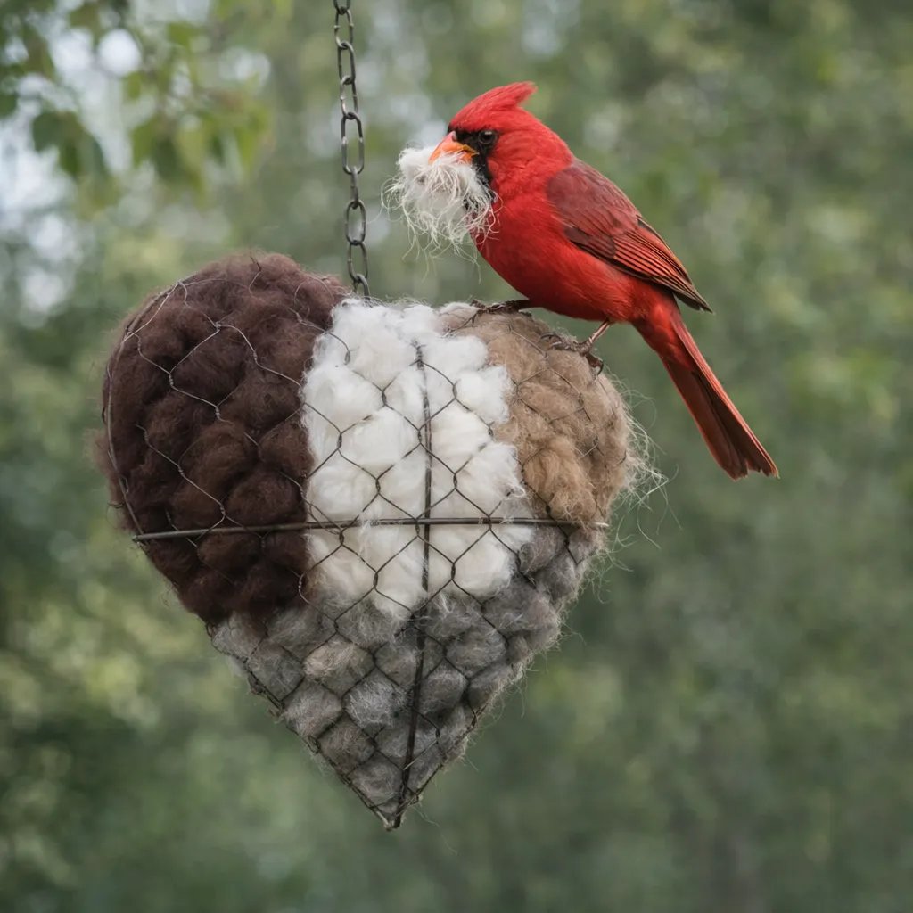Save Up to 70% Today🕊️ Handmade Alpaca Fiber Bird Nesting Heart🐦 (Same as in the video)