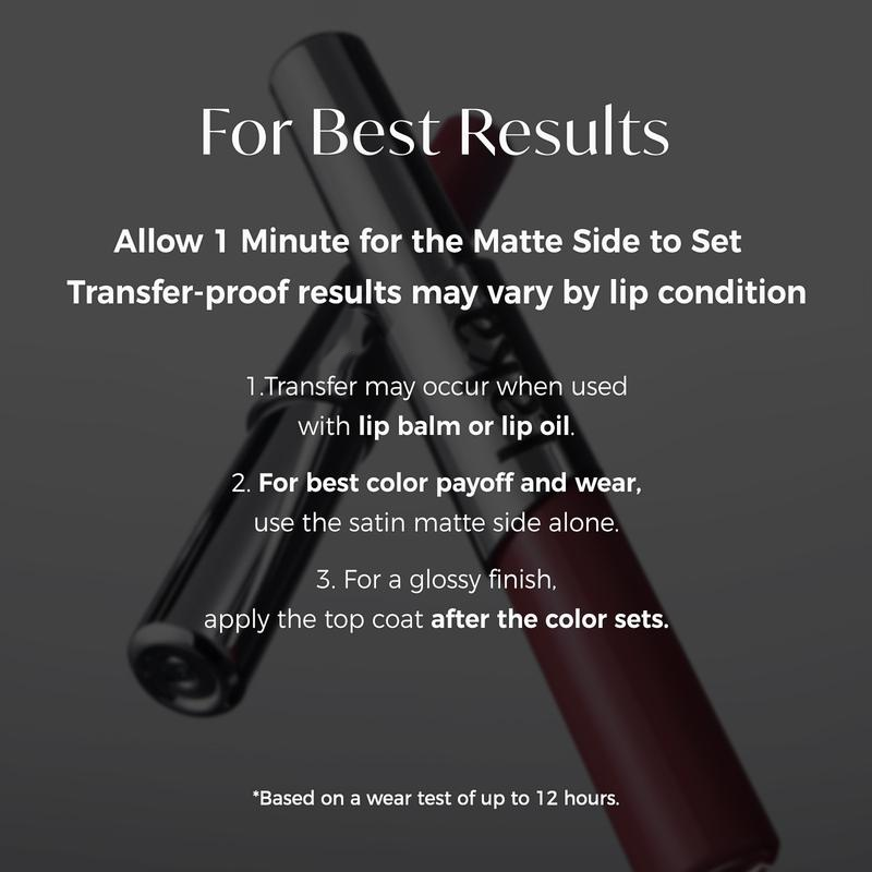 Perfect Twin Lip â€?Dual-Ended Liquid Lipstick with Velvet Matte Color and Glossy Shine