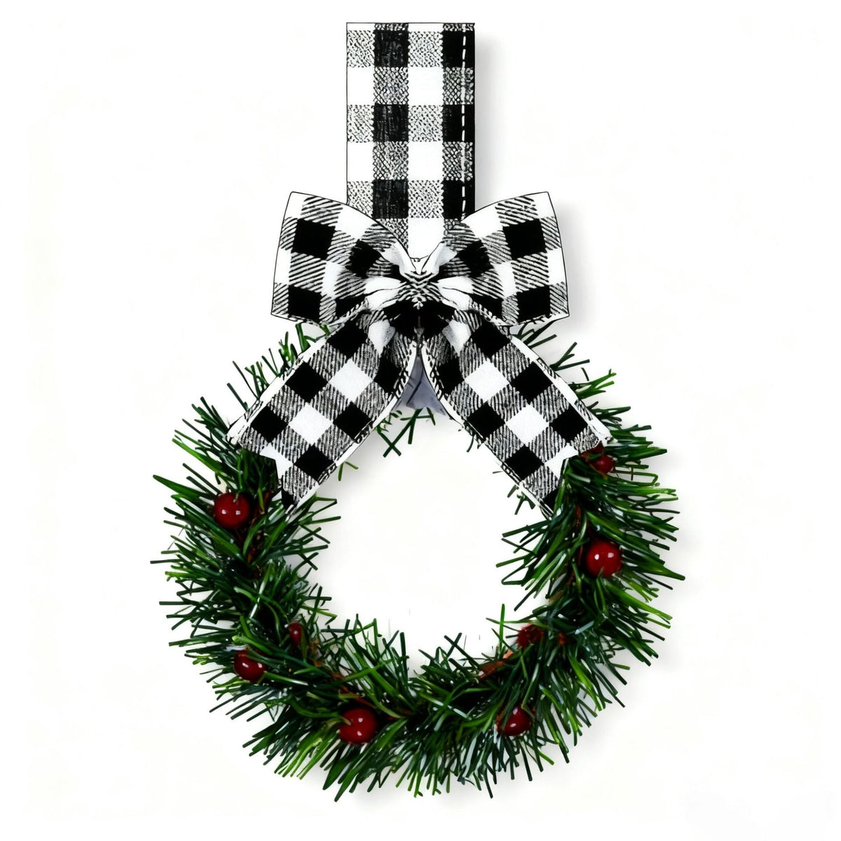 🔥2025 New Release! 50% OFF—🐦🎅Christmas Wreaths with Bows✨(Same as in the video)
