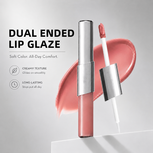 Perfect Twin Lip â€?Dual-Ended Liquid Lipstick with Velvet Matte Color and Glossy Shine