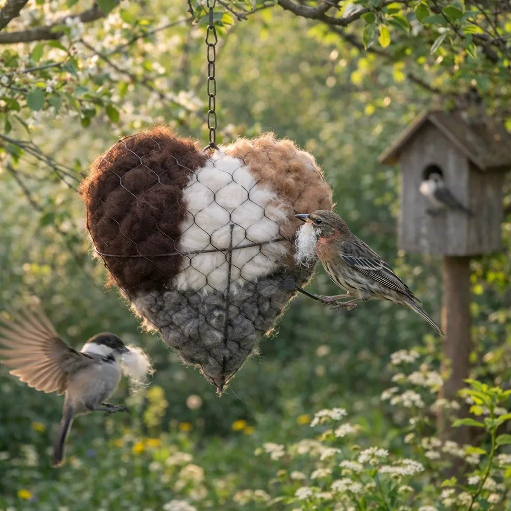 Save Up to 70% Today🕊️ Handmade Alpaca Fiber Bird Nesting Heart🐦 (Same as in the video)