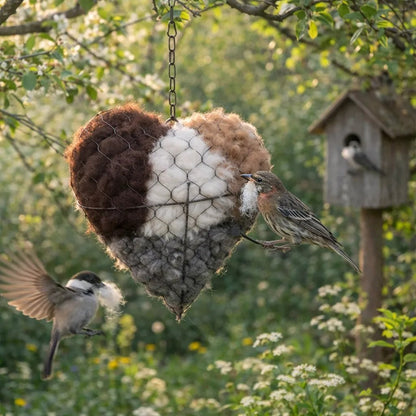 Save Up to 70% Today🕊️ Handmade Alpaca Fiber Bird Nesting Heart🐦 (Same as in the video)