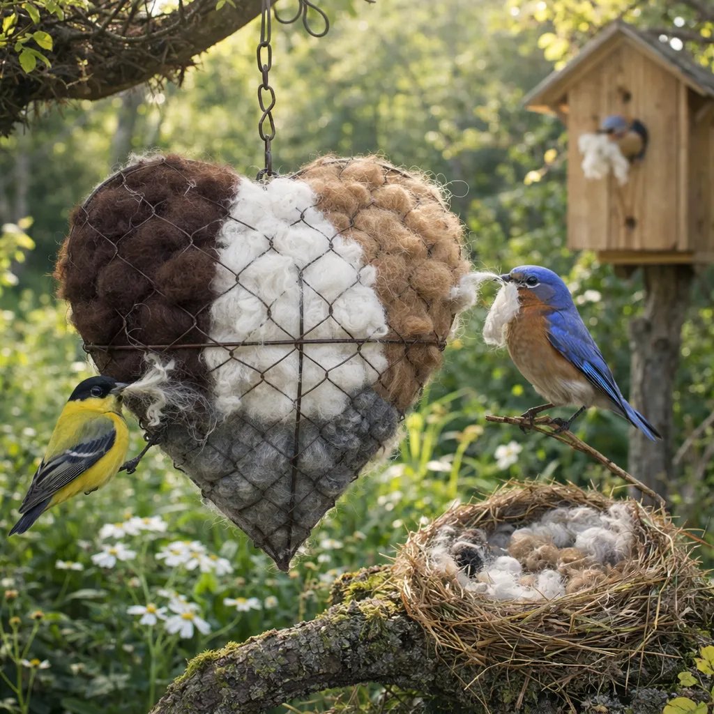 Save Up to 70% Today🕊️ Handmade Alpaca Fiber Bird Nesting Heart🐦 (Same as in the video)