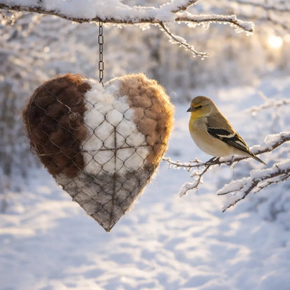 Save Up to 70% Today🕊️ Handmade Alpaca Fiber Bird Nesting Heart🐦 (Same as in the video)
