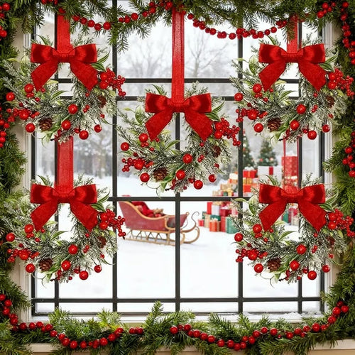 🔥2025 New Release! 50% OFF—🐦🎅Christmas Wreaths with Bows✨(Same as in the video)